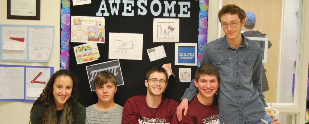 Adena Goldberg (left), Aleck Bratt, Joel Gutovitz, David Robinow, and Ezra Smith