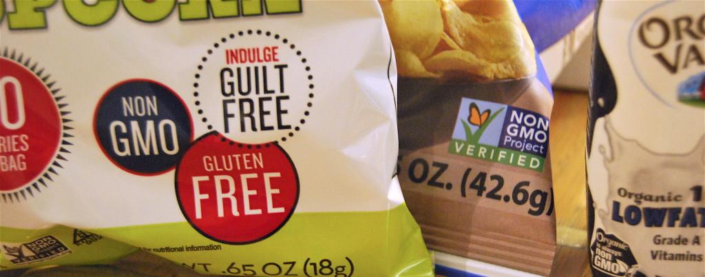 Non-GMO foods display a variety of labels just as kosher foods do. Photo by Haidee Clauer.