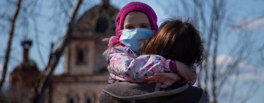 baby and mom during a coronavirus pandemic