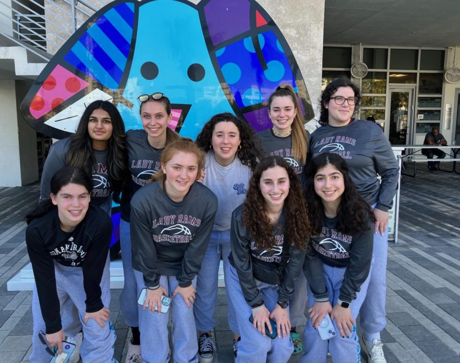The HBHA varsity girls basketball team at the Jewish Community Center  in Miami Florida. Image by Perijo Maddox.