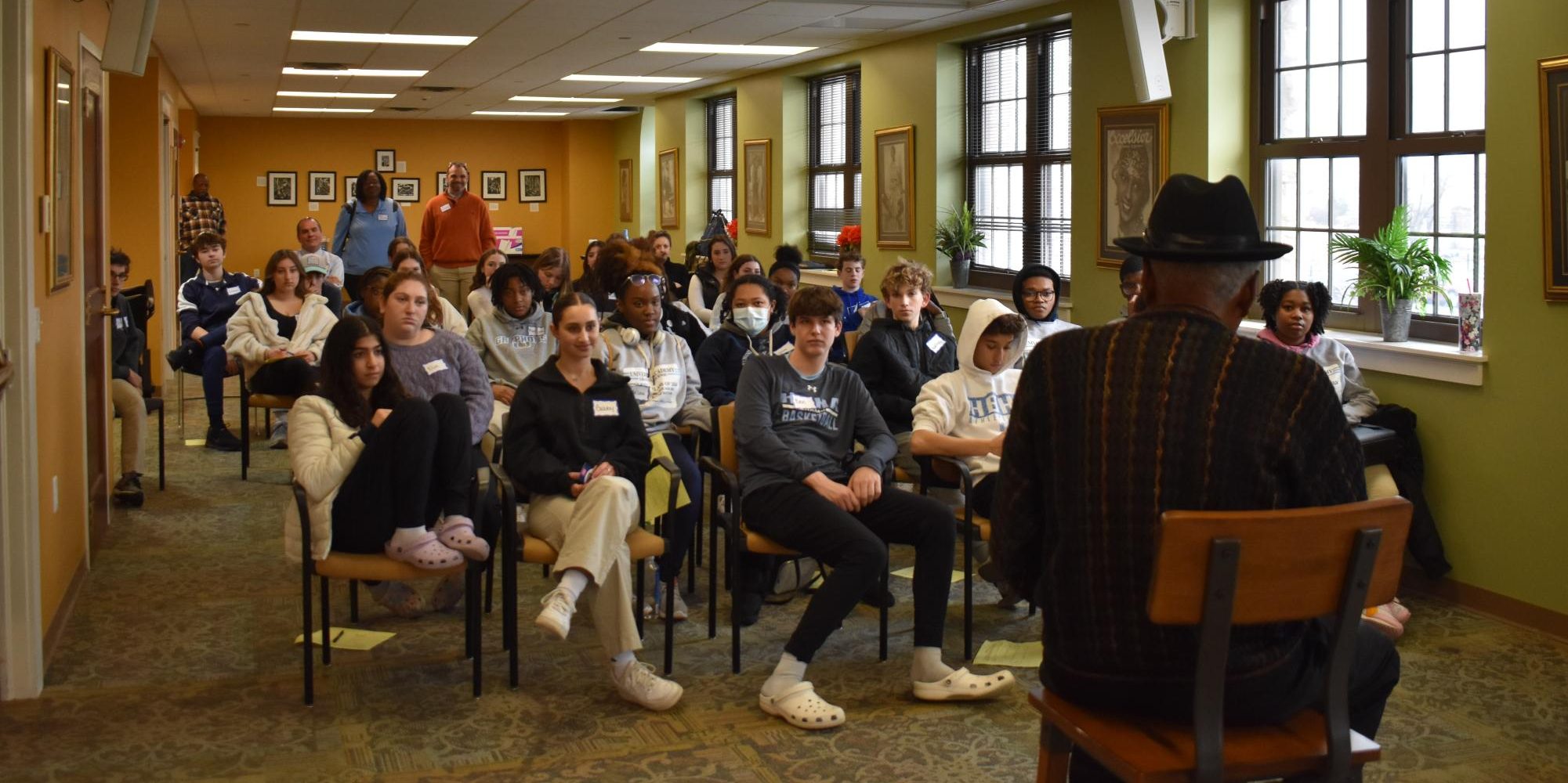 HBHA Students Meet Alvin Brooks in Preparation for Civil Rights Trip