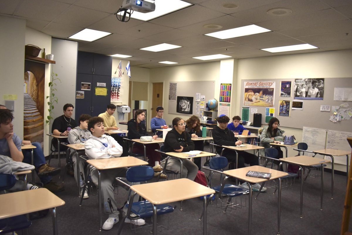 Freshmen and Sophomores focus intently on a Civil Rights Trip guest speaker. Guest presentations are a fixture of both trips’ learning and can aid with the immense amount of background knowledge needed for the trips. Photo by Uriel Noorollah.
