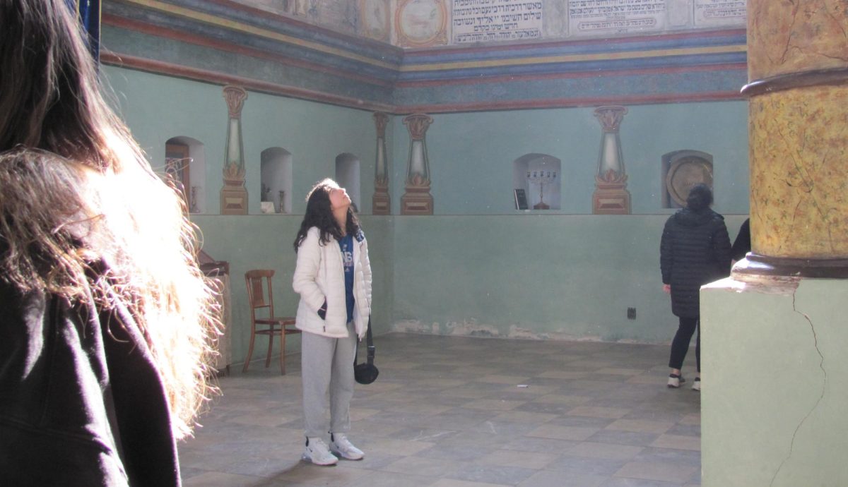 Łańcut, Poland. Visiting the old Łańcut Synagogue proved to me how history can be preserved not only physically, but in an individual’s life as well. The impact this space had on religious Jews resembles the impact we all have as individuals unto others. 
"Reflecting on my impact alters my outlook on the future; it drives me to be better and accept change." Photo by Gabrielle Sosland
